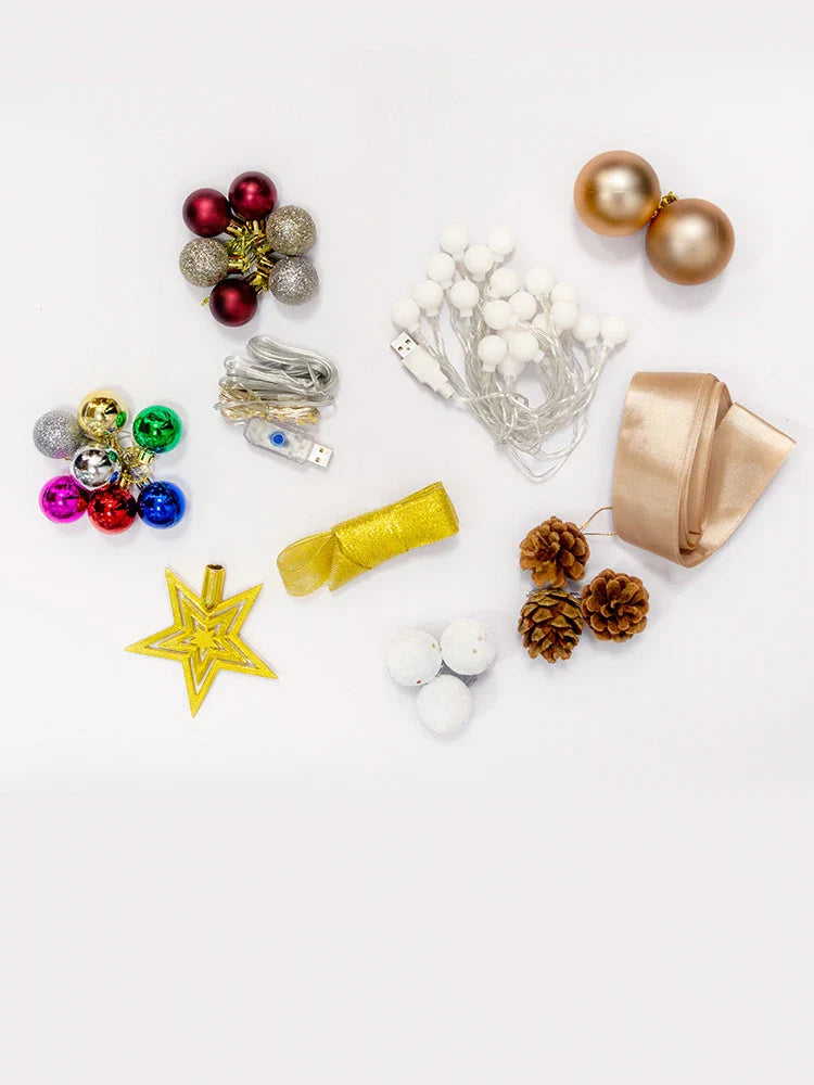 Intricate origami-style paper Christmas tree decoration in a modern, minimalist design