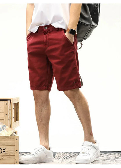 Stylish and versatile casual pants for men, featuring a medium-elastic fabric blend and a range of classic colors for everyday comfort and style.