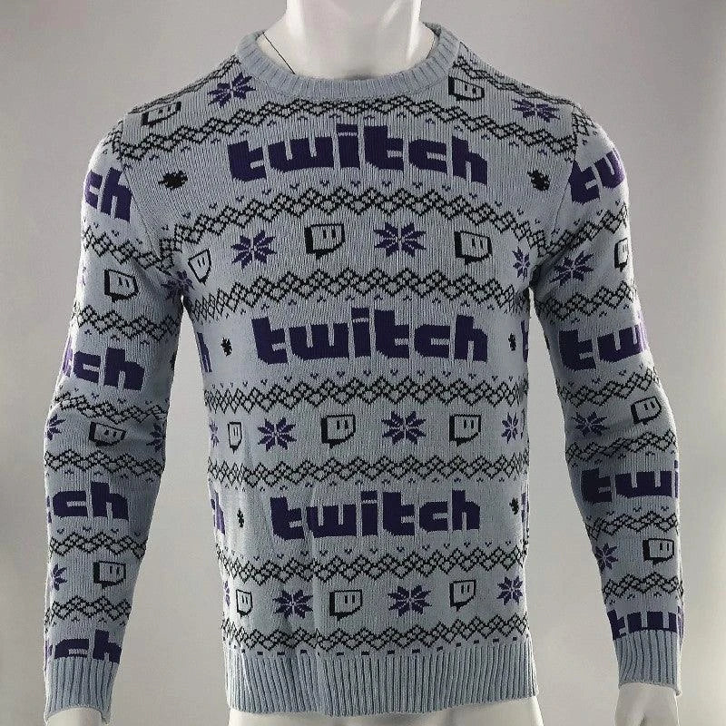 Stylish men's round neck Christmas sweater in various festive colors
