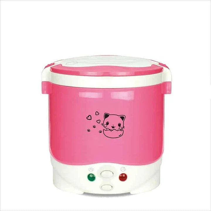 Versatile electric mini cooker with various color options for convenient home cooking and meal preparation