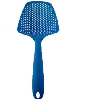 Eco-Friendly Lightweight Nylon Collapsible Strainer in Black, Green, and Blue colors