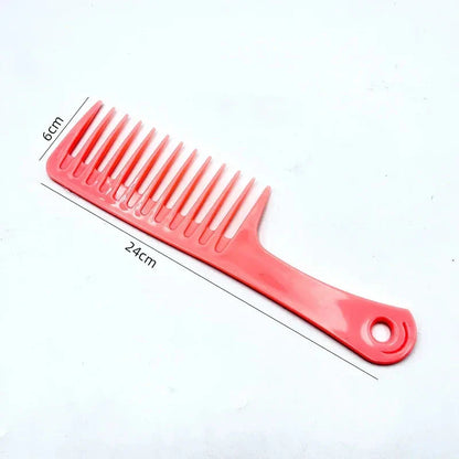 Trendha Heat-Resistant Wide-Tooth Comb for Smooth, Manageable Curly Hair