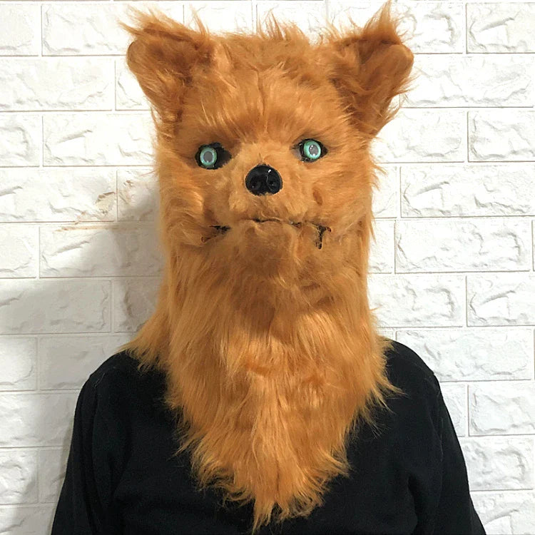 Whimsical cartoon-style headwear with realistic animal features, perfect for masquerades, Halloween, and stage performances