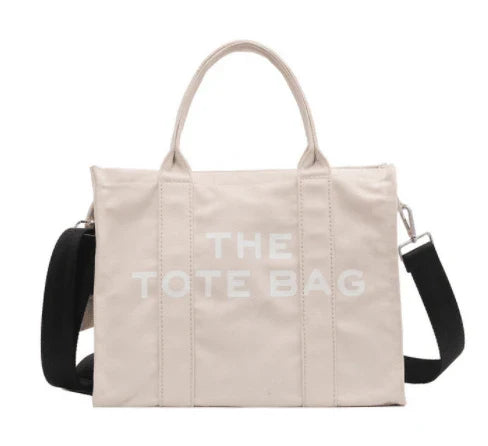 Watercolor Canvas Shoulder Bag with Adjustable Strap and Zipper Closure