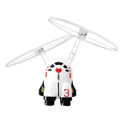 Interactive Flying Astronaut Robot with vibrant LED lights, hand-controlled flight, and durable ABS construction