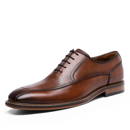 Premium Leather Retro Sneakers for Men in Black - Durable Cowhide Upper, Composite Sole, Versatile Everyday Wear