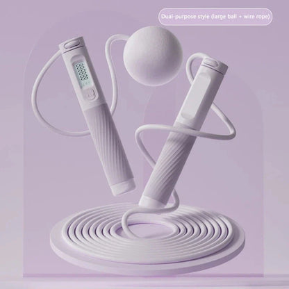 Trendha Cordless Jump Rope with Smart Fitness Tracking - Workout Companion with Digital Counter, Adjustable Intensity, and Quiet Design