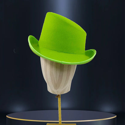 Soft, wool flat top roll brim hat in a variety of colors for men, perfect for autumn and winter wear