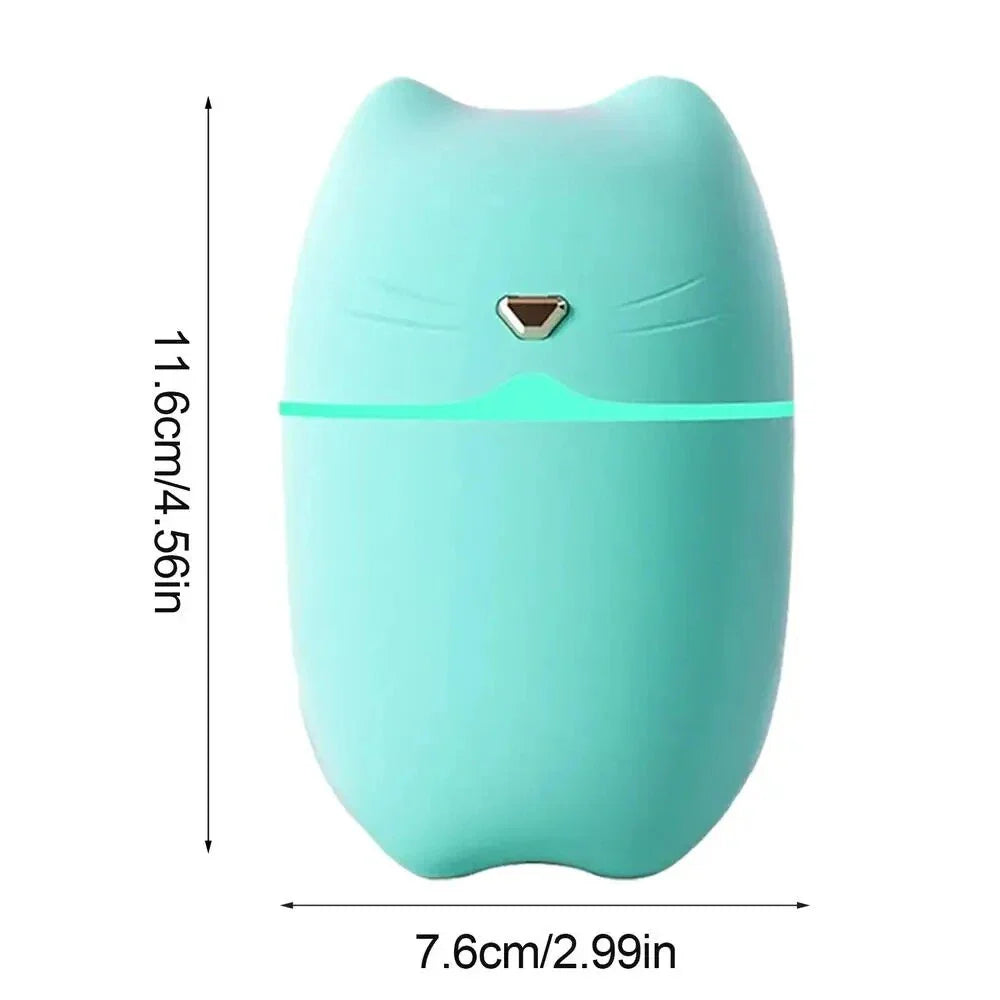 Compact and ultra-quiet car humidifier with large 260ml water tank, efficient mist output, and aromatherapy function for a serene driving experience