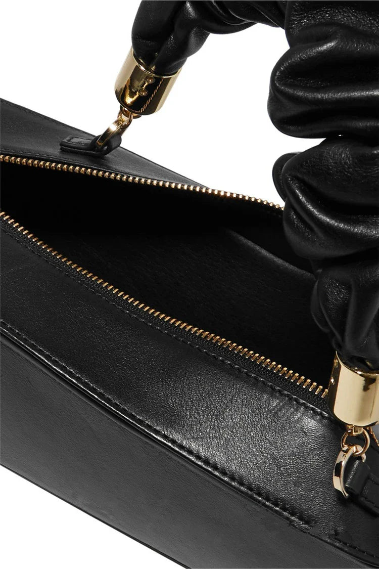 Chic Long Shoulder Diagonal Bag in Beige, Black, Dark Green, and Brown Colors