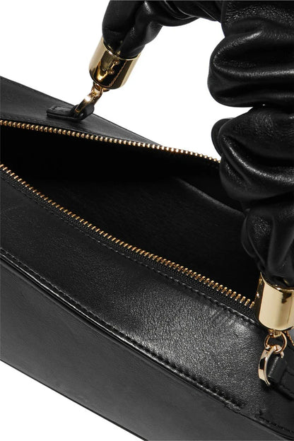 Chic Long Shoulder Diagonal Bag in Beige, Black, Dark Green, and Brown Colors