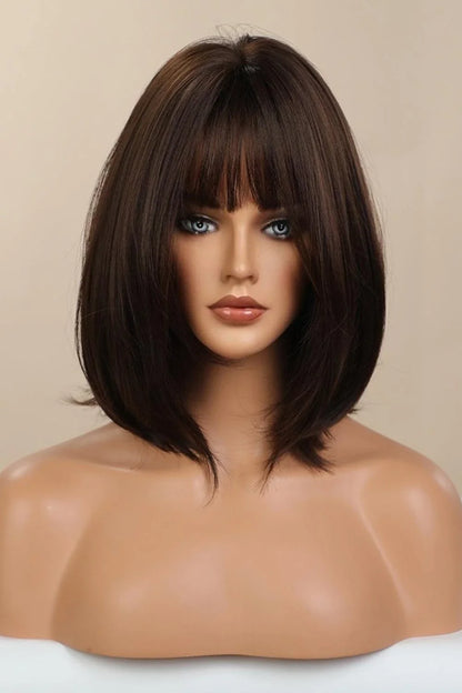 Luxurious Bobo synthetic wig with heat-resistant design, showcasing a soft wave texture and comfortable cap