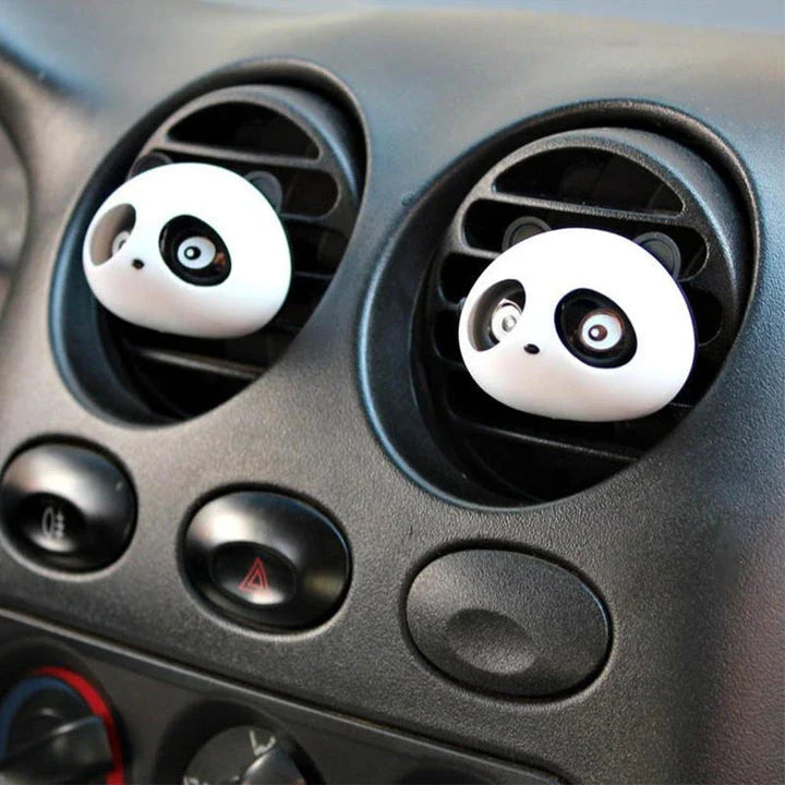Cute panda-shaped car air freshener with long-lasting fragrance to refresh your vehicle's interior