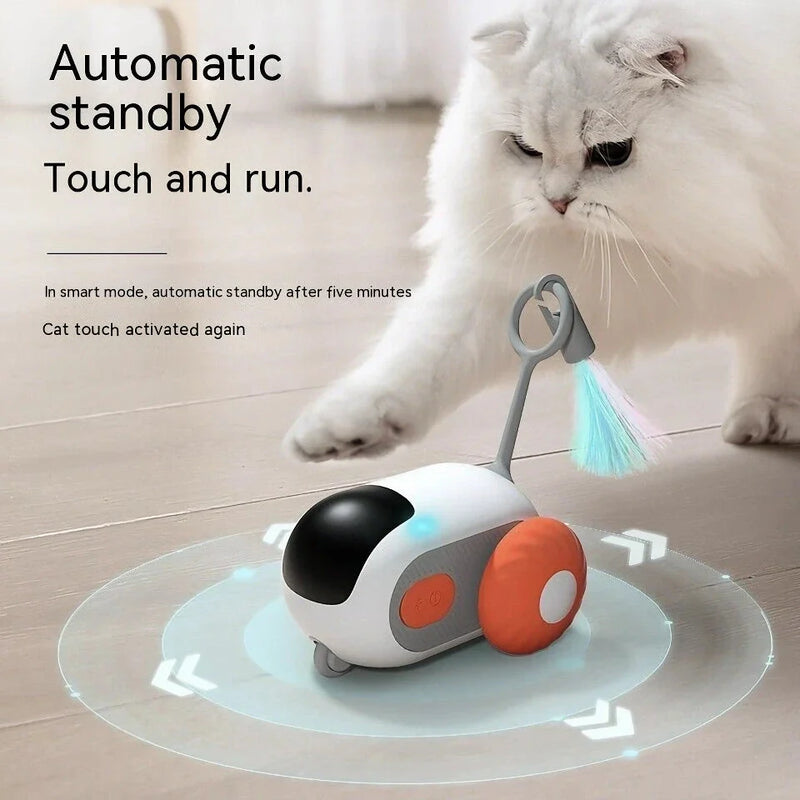 Hhomeenjoy Exciting Remote-Controlled Rolling Car Cat Toy