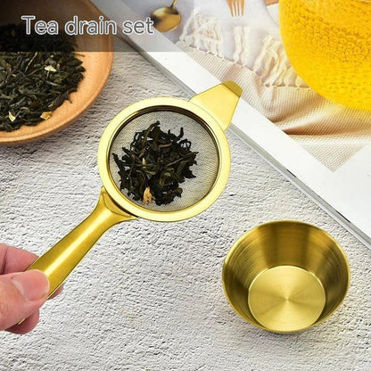 Elegant stainless steel tea strainers with a sleek, minimalist design for effortless brewing and a refined tea experience.