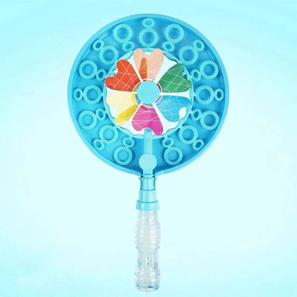 Handheld Bubble Blowing Windmill Wand - A vibrant and durable toy that creates a stream of beautiful bubbles with a simple wave of the wand