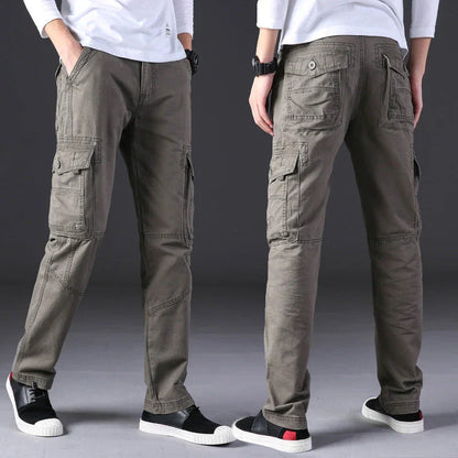 Trendha men's outdoor casual cotton trousers with multiple pockets in a variety of colors and sizes