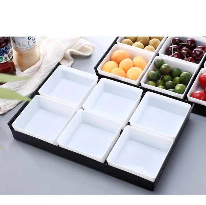 Stylish and durable plastic snack trays with compartments for organizing and enjoying various snacks