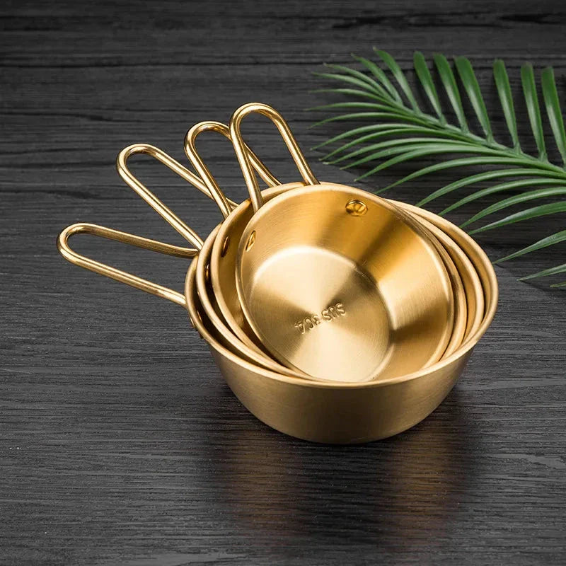 Hhomeenjoy Elegant Gold Plated Stainless Steel Serving Bowls