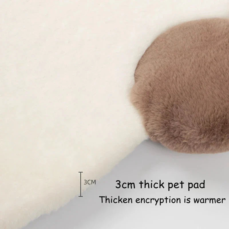 Cozy and stylish panda-themed pet bed with soft, non-slip, and machine-washable features