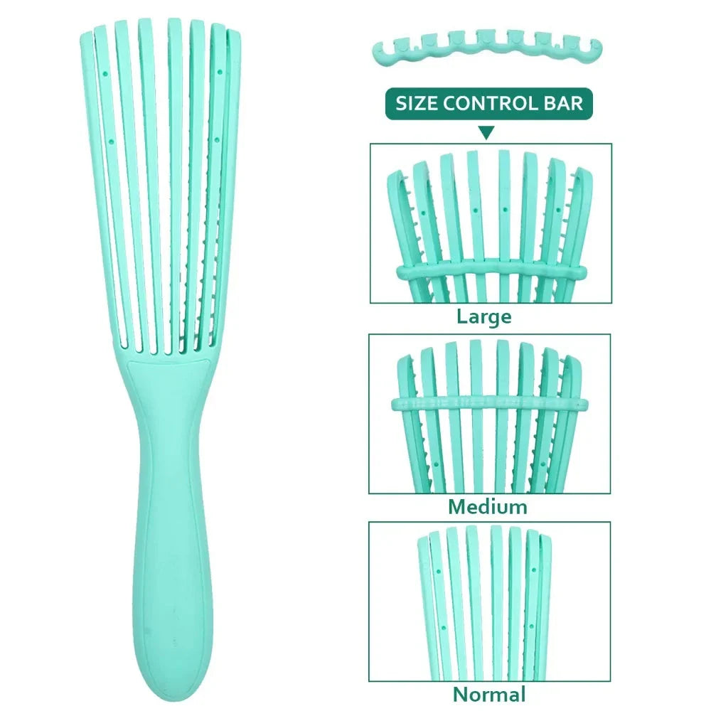 Detangling Hair Brush and Scalp Massager for Travel - Compact, Durable, and Designed for Efficient Detangling