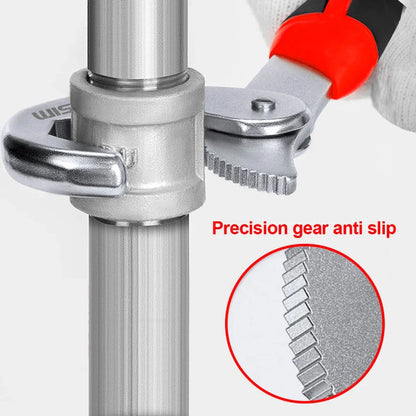 2Pcs Multifunctional Adjustable Pipe Wrench with Anti-Slip Handle, Versatile and Durable Tool for Home Repairs, Woodworking, and Machinery Maintenance