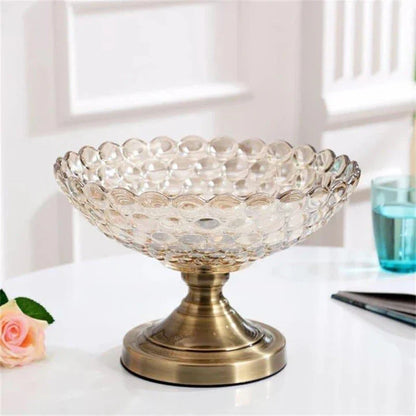Elegant metal and glass vase in various sizes for home decor, featuring a sleek and versatile design