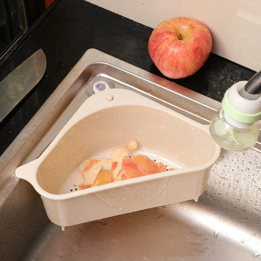 Eco-Friendly Kitchen Sink Organizer Tray with Drain Basket for Leftovers and Soup Separation