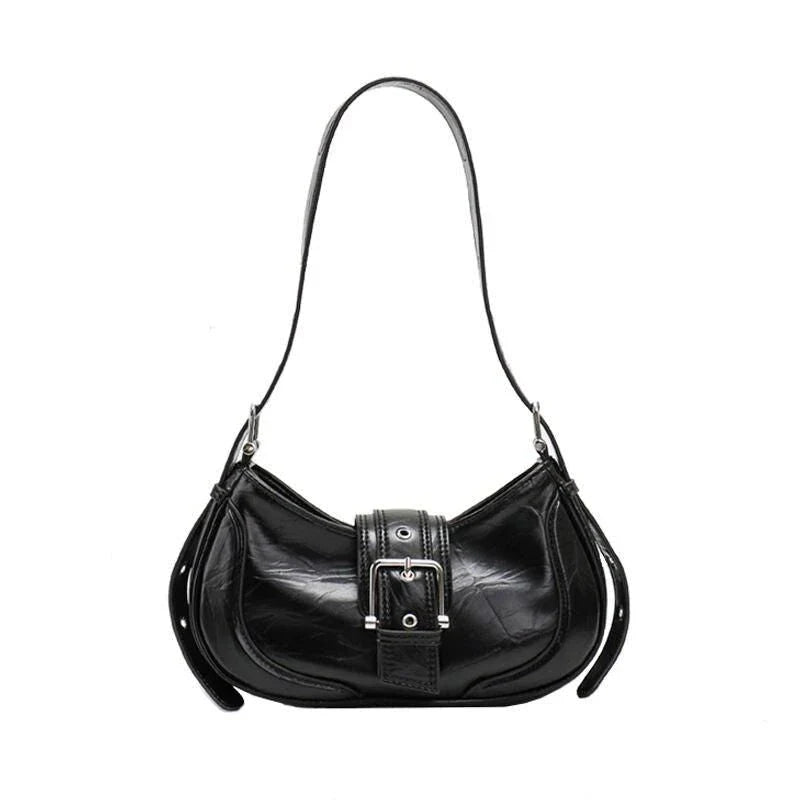 Chic Leather Half Moon Shoulder Hobo Bag - Premium Quality Luxury Handbag with Durable Faux Fur and PU Leather Construction