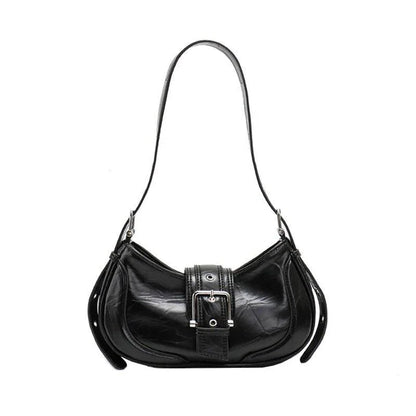 Chic Leather Half Moon Shoulder Hobo Bag - Premium Quality Luxury Handbag with Durable Faux Fur and PU Leather Construction