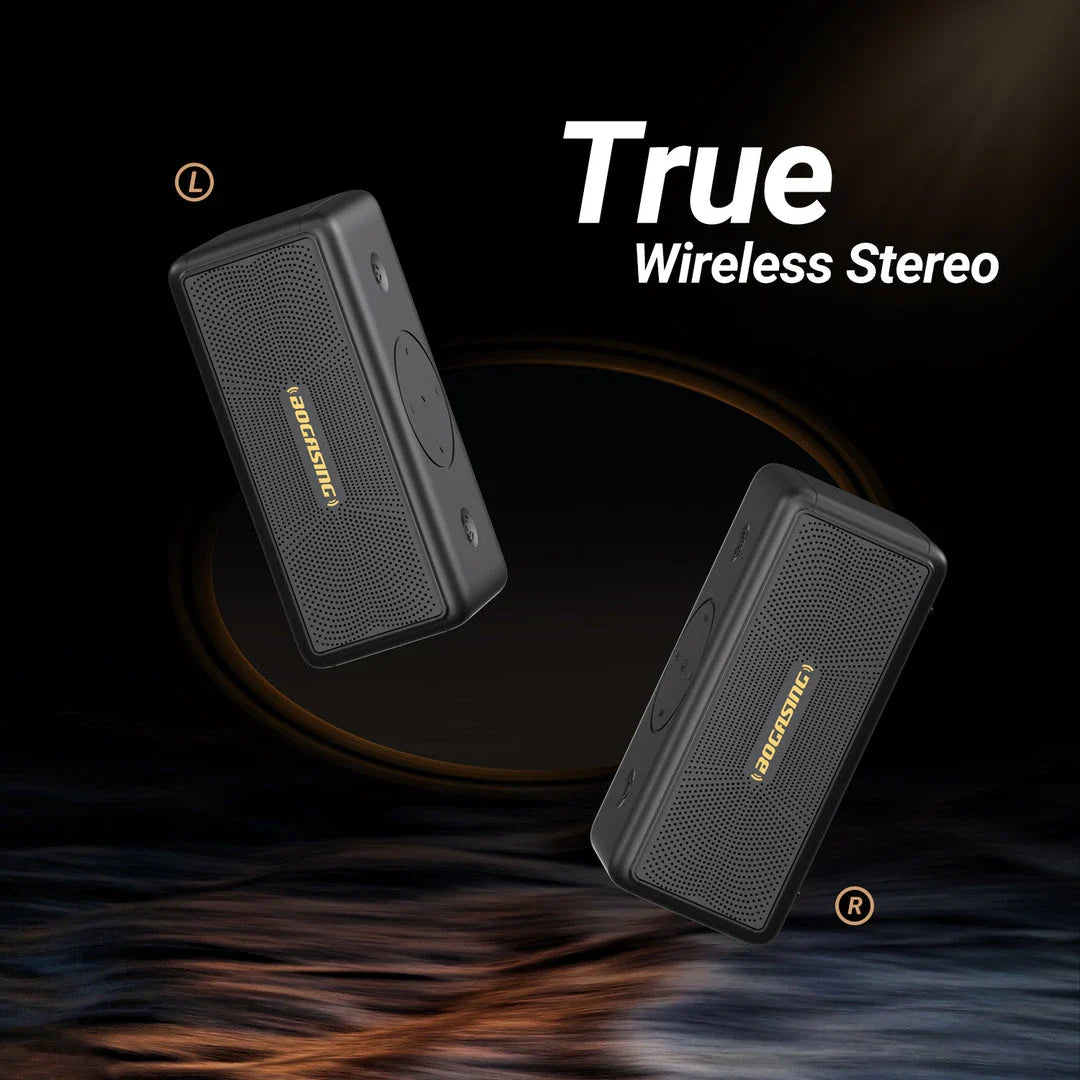 40W High-Power Portable Bluetooth Speaker with Deep Bass, Waterproof Design, and Long-Lasting Battery