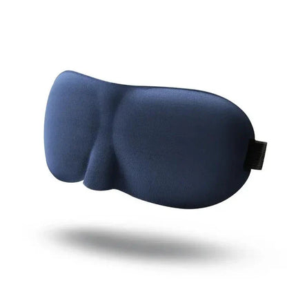 Soft, contoured sleep mask with memory foam construction for comfortable, uninterrupted sleep