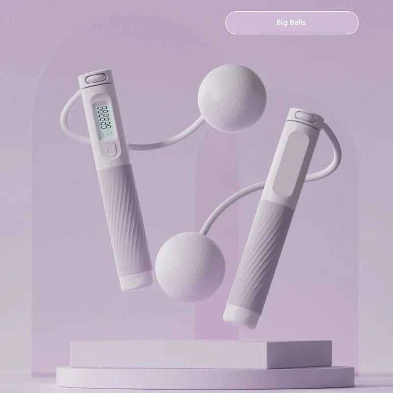 Trendha Cordless Jump Rope with Smart Fitness Tracking - Workout Companion with Digital Counter, Adjustable Intensity, and Quiet Design