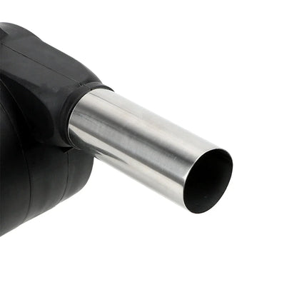 Portable BBQ air blower with hand-cranked design for quick and easy grill fire ignition