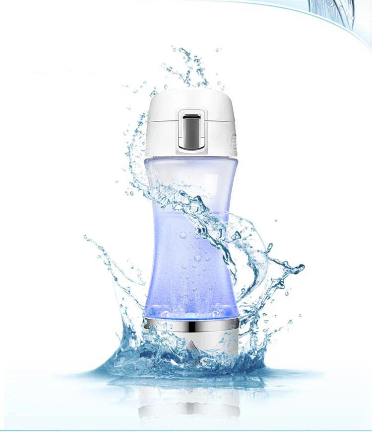 Hydrogen-Enriched Water Bottle in Pink Color - Durable Tritan Construction, Infuses Water with Hydrogen Molecules for Enhanced Hydration and Antioxidant Support