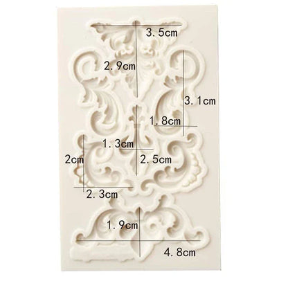 Elegant silicone mold for creating beautiful cake border decorations