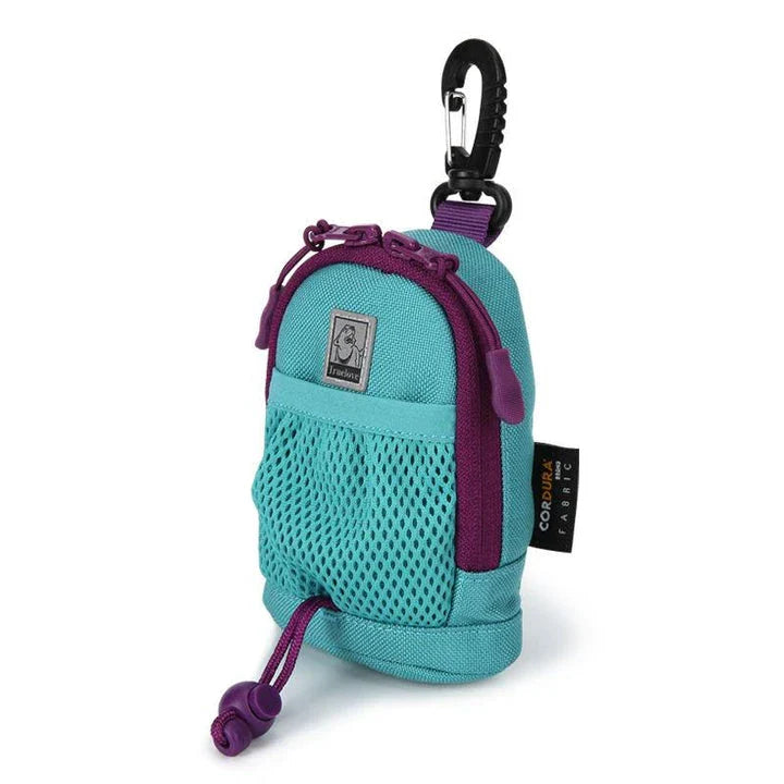 Convenient 2-in-1 Poop Bag Holder and Treat Pouch for Dog Walks, Made of Durable Waterproof Fabric with Hands-Free Design