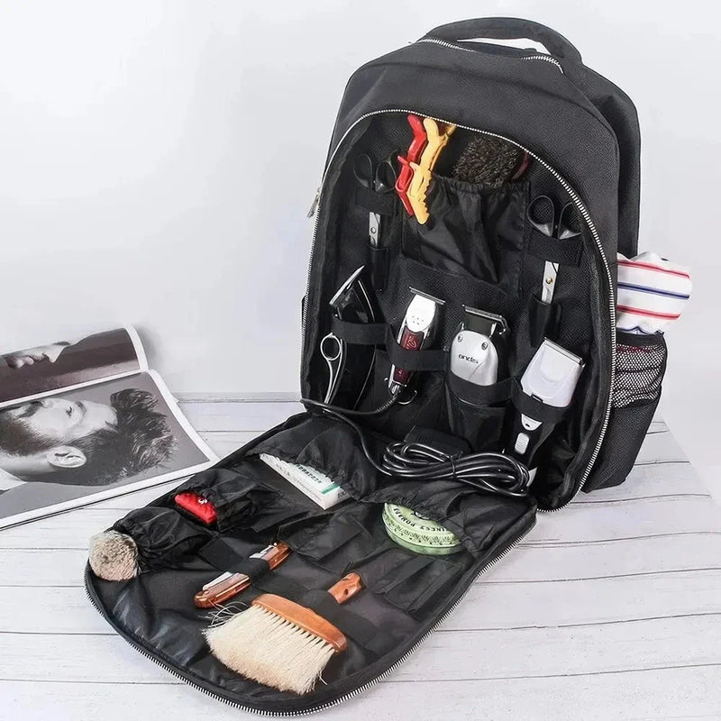 Hhomeenjoy Barber's Portable Organizer Backpack - Convenient Storage for Salon Tools