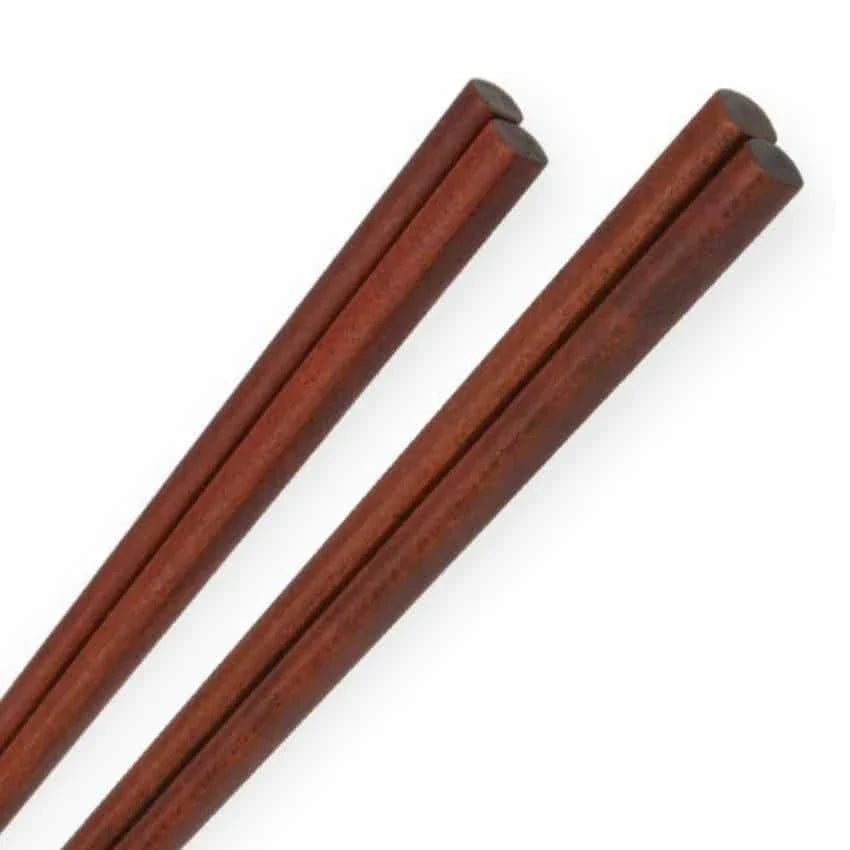 Premium Japanese-designed wooden chopsticks set of 4 with elegant lacquer finish
