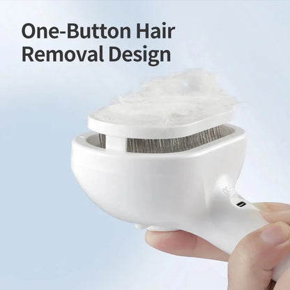 Automatic Pet Hair Straightening Comb - Effortless grooming tool for detangling and straightening pet fur