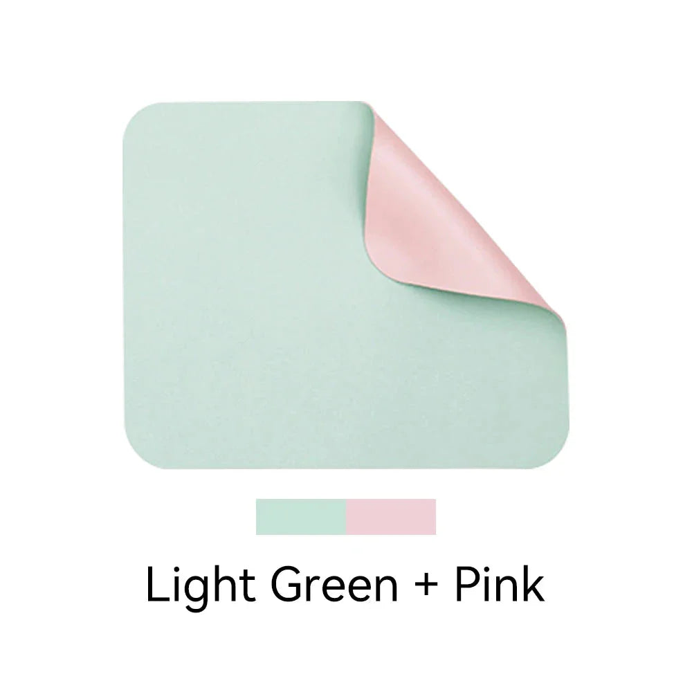 Vibrant Dual-Sided Waterproof Mouse Pad with Pink and Silver Color Options for a Stylish and Functional Desk Accessory