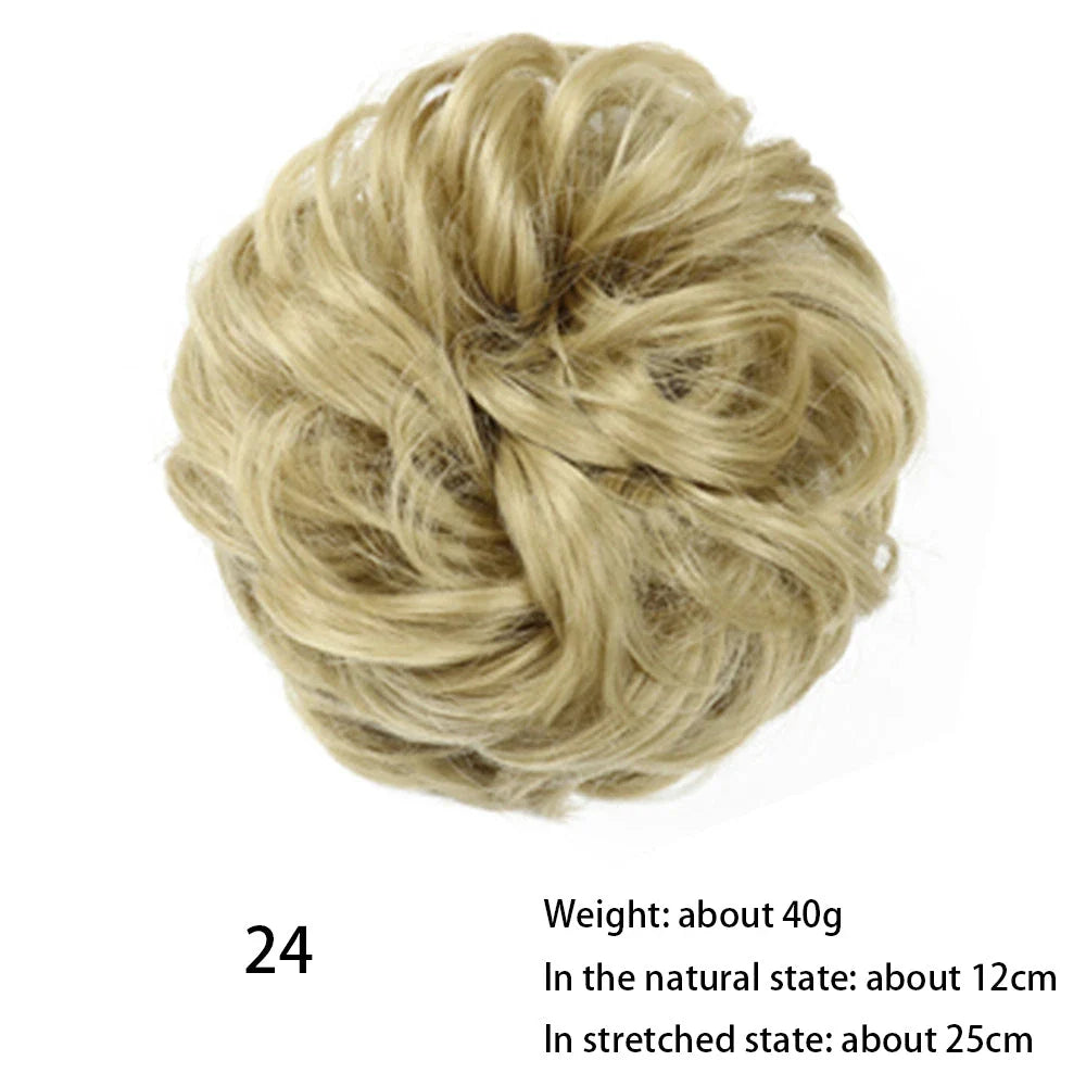 Messy Chignon Donut Hair Bun Pad - Effortless Elegance Hair Accessory for Stylish Buns