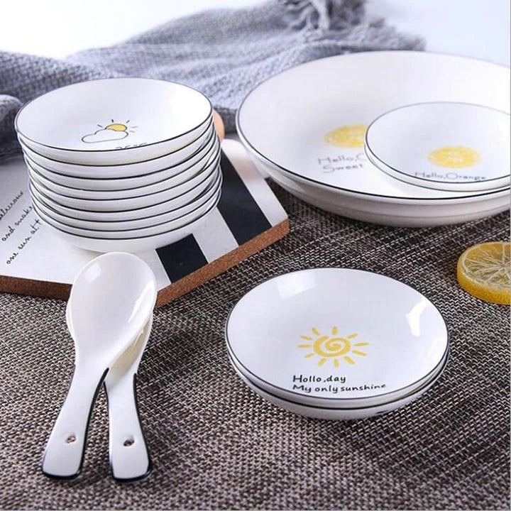 Ceramic sauce dish with elegant, unique design in a variety of color options