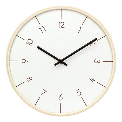Elegant Decorative Wooden Wall Clock with a sleek, modern design and mute quartz movement for quiet timekeeping