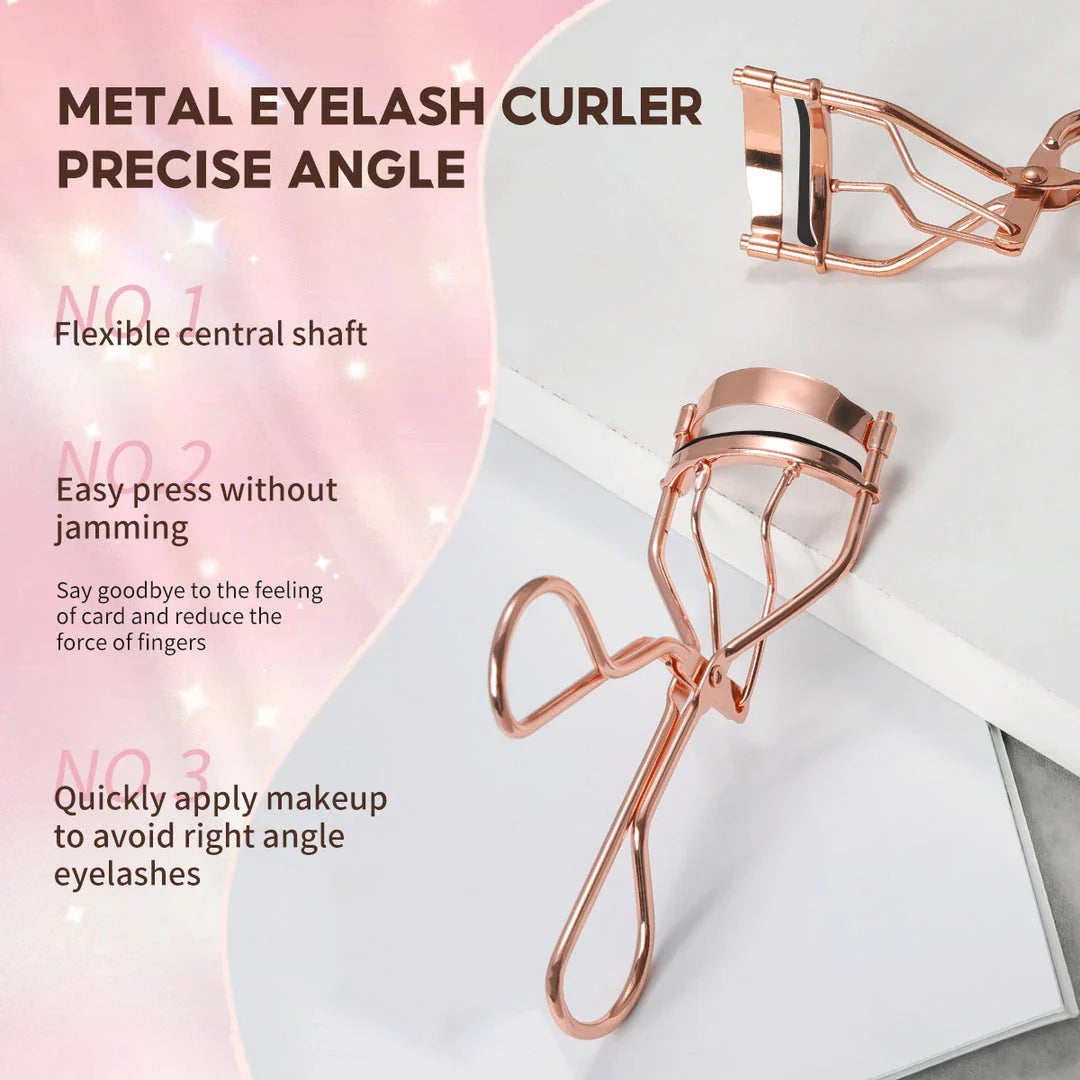 Premium Rose Gold Eyelash Curler for Effortlessly Curled, Voluminous Lashes