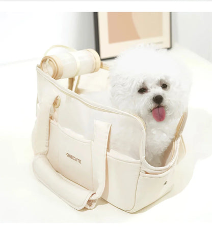 Breathable pet travel backpack for small dogs, designed for comfortable and hands-free outdoor adventures