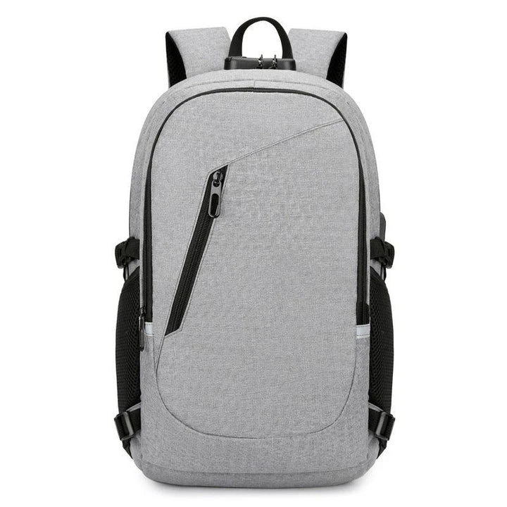 Durable Oxford cloth computer backpack with adjustable straps and multiple compartments for everyday use