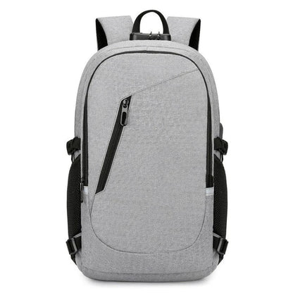 Durable Oxford cloth computer backpack with adjustable straps and multiple compartments for everyday use
