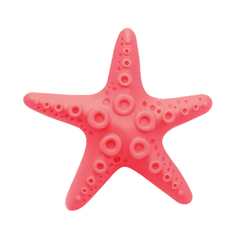 Cute mini starfish car vent air freshener in a rosy-pink color, emitting a refreshing cherry scent