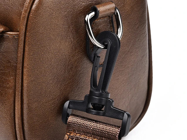 Stylish men's crossbody bag with large capacity, water-resistant and wear-resistant design for everyday use